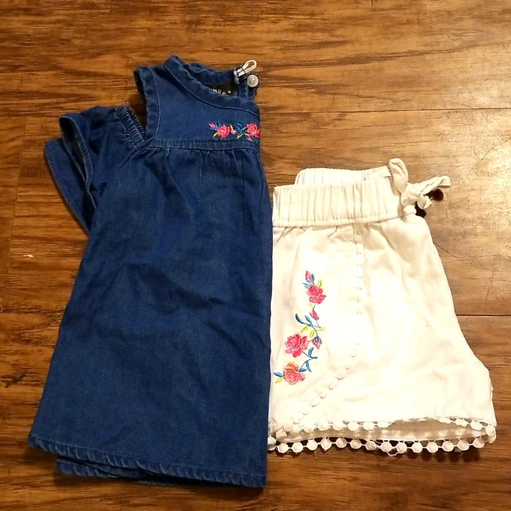 Toddler girls 2t shorts outfit